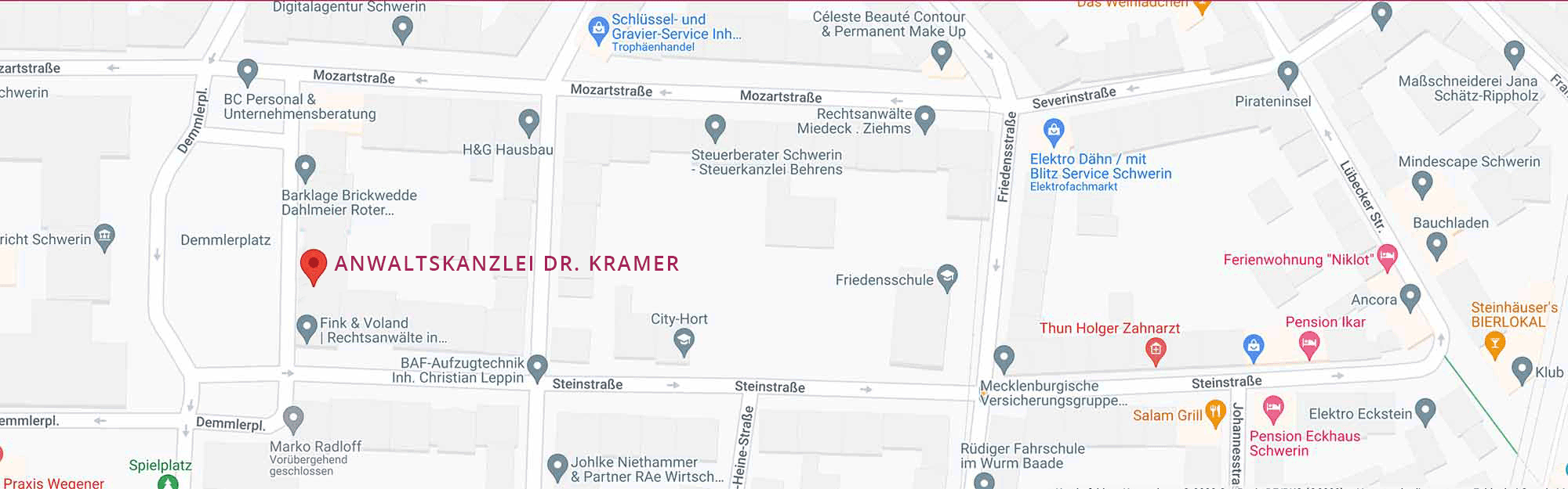 ANWALTSKANZLEI DR. KRAMER<br />
